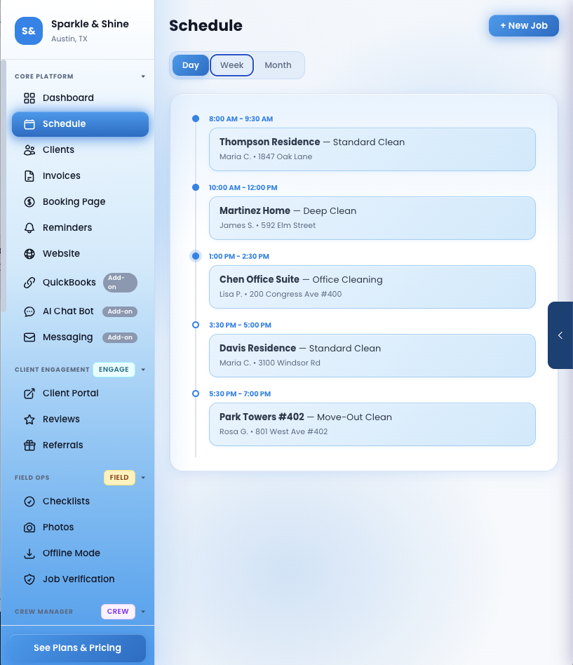 Schedule View